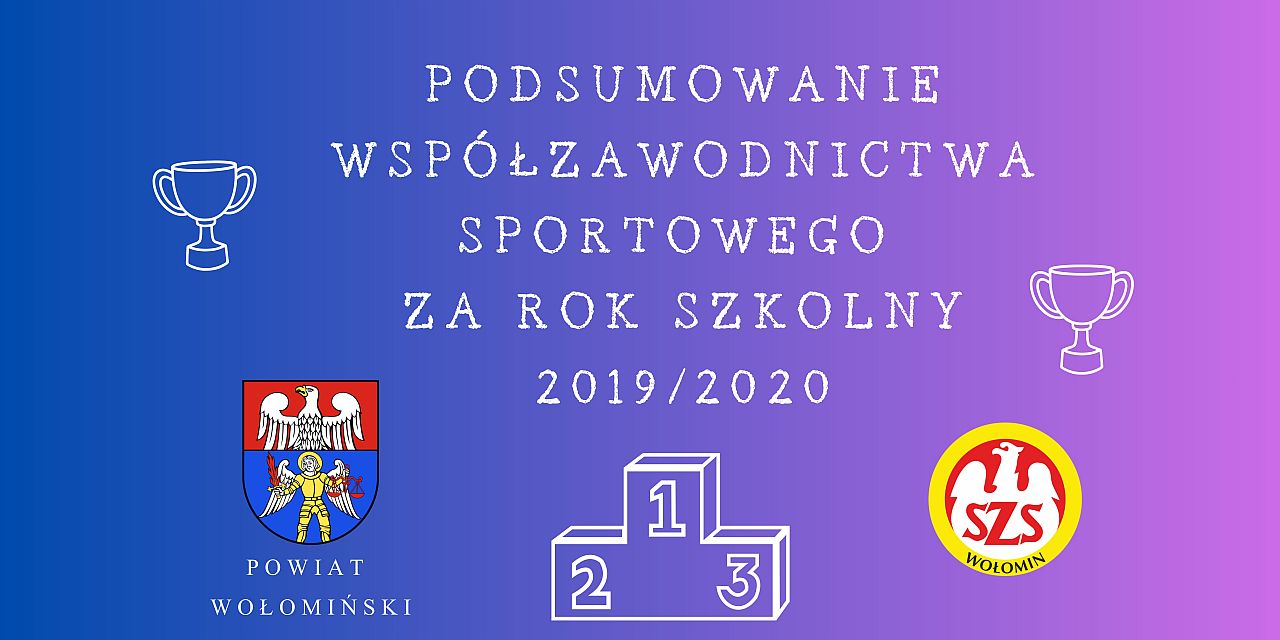 Podsumowanie współzawodnictwa sportowego szkół w powiecie wołomińskim za rok szkolny 2019/2020