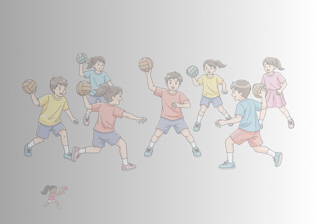 Powiatowe Igrzyska Dzieci w dwa ognie usportowione