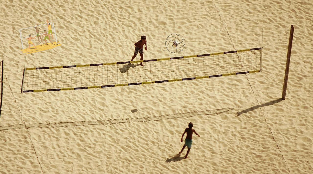Powiatowe Igrzyska Młodzieży w siatkówce plażowej chłopców